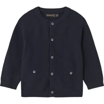 MAYORAL chlapecký svetřík s knoflíky tm. modrá vel. 98 cm