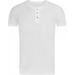 Stedman Lehké pánské bavlněné triko Shawn Henley s knoflíčky 140 g/m Barva: Bílá, Velikost: S S9430