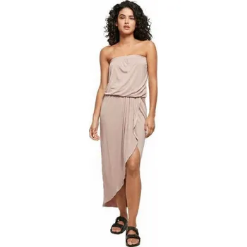 Dámské šaty Pohodlné plážové šaty Urban Classics z viskozy Barva: duskrose, Velikost: 3XL