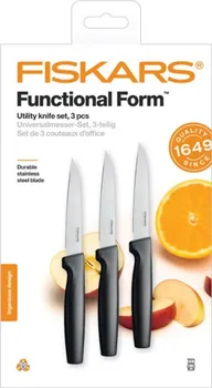 Kuchyňský nůž Fiskars Functional Form 1057563 3 ks 8 cm černý