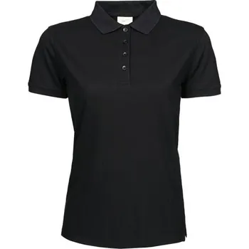 Pevná dámská polokošile Heavy Tee Jays Barva: Černá, Velikost: M TJ1401