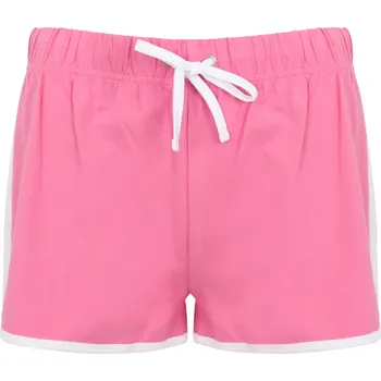 Dámské kraťasy Dámské retro šortky SF Women Barva: Bright Pink-White, Velikost: XXL SF69