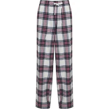 SF Women Dámské bavlněné kostičkované kalhoty na lenošení Barva: Bílá-růžová kostičky, Velikost: L SF83