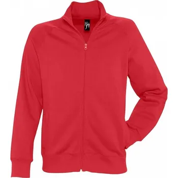 Pánská mikina Sol's Pánská propínací mikina Sundae se stojáčkem a podšívkou z fleecu Barva: červená, Velikost: S L472