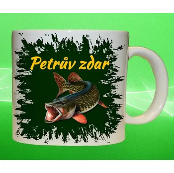 hrnek pro rybáře Petrův Zdar štika 150ml