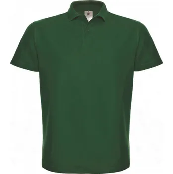 B&C Základní unisex piké polokošile BC 180 g/m Barva: Zelená lahvová, Velikost: 4XL BCPUI10