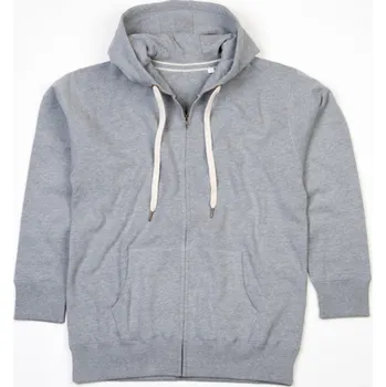 Pánská mikina Mantis Pánská rozpínací mikina Superstar s trojdílnou kapucí Barva: šedá melange melír, Velikost: M P83