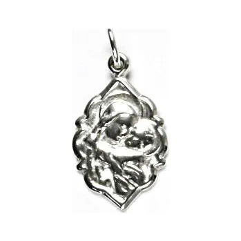 Přívěsek Stříbrný přívěsek madailon madonka- P280 (Stříbrný přívěsek madonka)