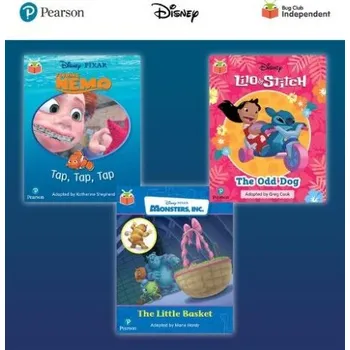 Cizí jazyk Pearson Bug Club Disney Reception Pack D, including decodable phonics readers for phases 2 to 4: Finding Nemo: Tap, Tap, Tap!, Lilo and Stitch: The Od - Hardy, Marie