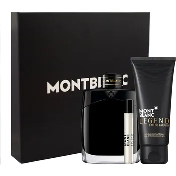 Parfém Mont Blanc Mont Blanc Legend SET: Parfumovaná voda 100ml + Parfumovaná voda 7,5ml + Sprchový gél 100ml Pre mužov Parfumovaná voda