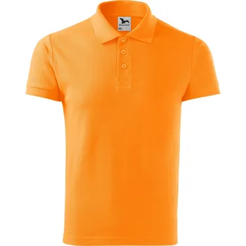 Pánské tričko MALFINI Bavlněná piké polokošile Malfini s rozparky 170 g/m Barva: mandarin, Velikost: XXL