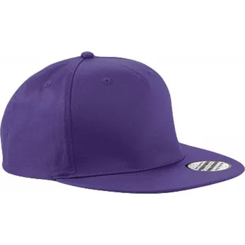 Kšiltovka Beechfield 5-panelová snapback raperská čepice s rovným kšiltem Barva: Fialová CB610