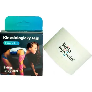 Tejpovací páska Škola tejpování - tejp bílá 5 cm x 5 m