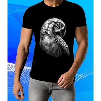 Chlapecké tričko tričko s papouškem II 5XL (hlava papouška )