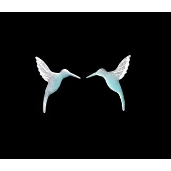 Náušnice Náušnice puzety kolibříci - Parada 0000626