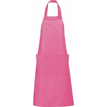 Kuchyňská zástěra Sol's Dlouhá zástěra Gala se dvěmi kapsami Barva: Růžová, Velikost: 75 x 90 cm L990