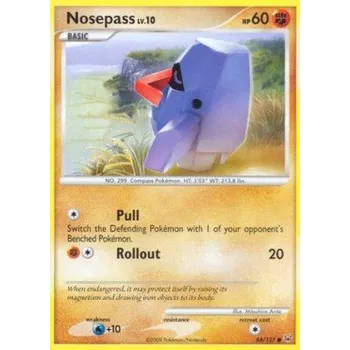 Sběratelská karetní hra Pokémon PL 084/127 Nosepass Lv.10 - Platinum Stav: Excellent, Verze: NORMAL