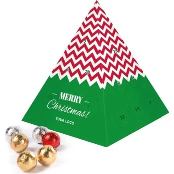 Čokoláda Adventní kalendář Pyramida 100ks