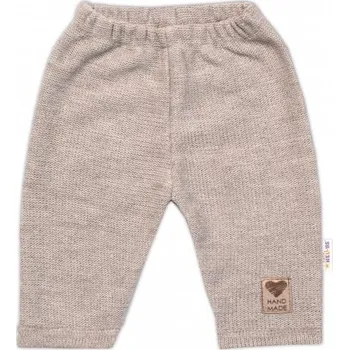 Kojenecké oblečení Pletené kalhoty Hand Made Girl, Baby Nellys, béžové, vel. 74, 74 (6-9m)