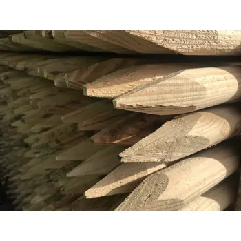 Plotový sloupek Kuláč se špicí ∅ 5 cm, délka 2 m, impregnace