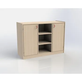 Komoda TVAR v.d. Klatovy Skříňka se dvěma dvířky a 6 policemi