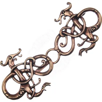 Brož Deepeka Vikinská oděvní spona ‘Dva draci’, 90 * 39mm