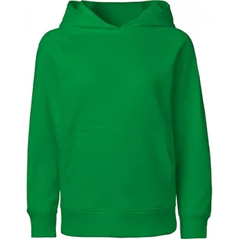 Chlapecká mikina Neutral Teplá dětská klokánka s kapucí a kapsou z organické bavlny Barva: Zelená, Velikost: 116/122 NE13101