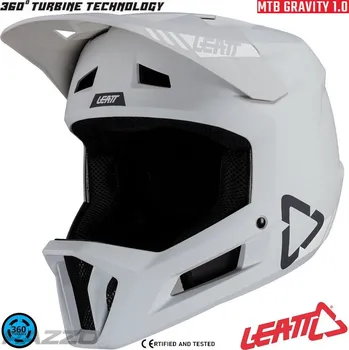 Cyklistická přilba Integrální MTB helma LEATT MTB 1.0 Gravity Helmet V24 Steel 2026 M