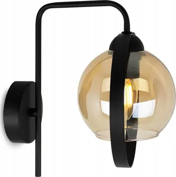 Nástěnné svítidlo Nástěnné svítidlo Haga Ring, 1x medové skleněné stínítko (výběr ze 3 barev uchycení)