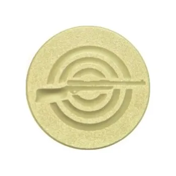 Kovový emblém - STŘELBA Z PUŠKY (038)