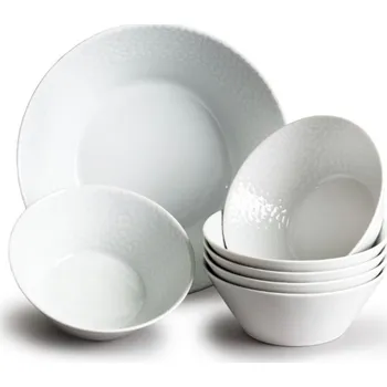 Nádobí Thun 1794 Kompotová souprava, bílý porcelán, Mosaic, Thun, 7 d.