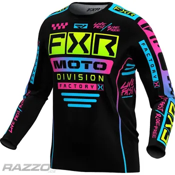 Moto dres Dětský dres FXR Youth Podium MX Jersey Black Candy 2024 KXL