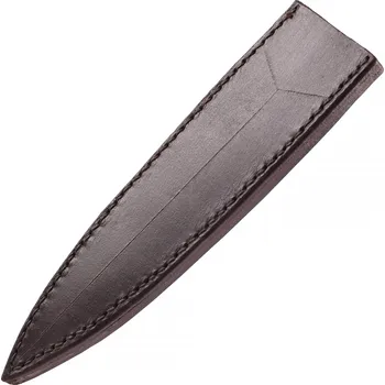 Pouzdro na nůž Deepeka Hnědé kožené pouzdro na holínkovou dýku