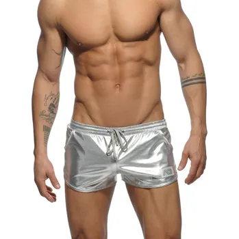 Pánské kraťasy Šortky Addicted AD562 Metallic Short stříbrné M, pánské šortky