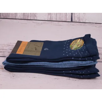 Dámské ponožky CNB BERLIN Ponožky Bambus SADA 3 PÁRŮ soxx hebké bambusové DE 34332 modré 3x velikosti ponožek: 23-25 (EUR vel. 35-38)