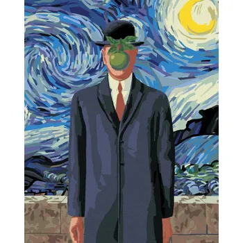 Diamondi Diamantové malování - SYN ČLOVĚKA INSPIRACE VAN GOGHEM Rozměr: 40x50 cm, Rámování: bez rámu a bez vypnutí plátna