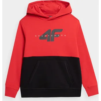 Chlapecká mikina 4F 4FJAW23TSWSM628 RED Dětská mikina EU 146