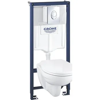 Klozet Závěsné WC set GROHE Solido Compact 4v1 bez splachovacího kruhu 39400000