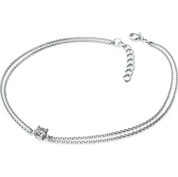 Módní doplněk Dámský náramek žluté zlato 585/1000 přírodní diamant 0.130 ct G/SI 10828-NR02-B délka 19 cm