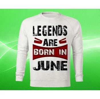 Dámská mikina mikina legendy se rodí v červnu dámská M