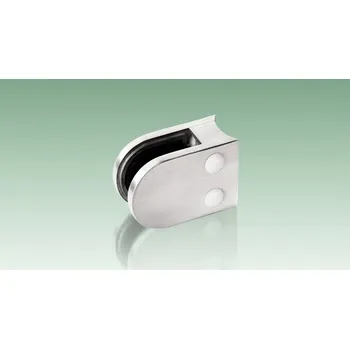 JAP Oblý držák skla na sloupek Typ nerezu: AISI 304, Tloušťka skla: 8,76 mm