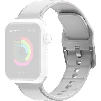VSECHNONAMOBIL 39977 RUBBER Řemínek Apple Watch 7 (45mm) / 6 / SE / 5 / 4 (44mm) / 3 / 2 / 1 (42mm) bílý