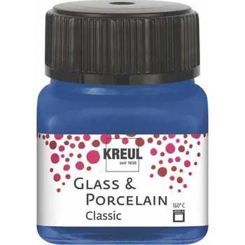 Výtvarná barva Kreul Barva na sklo a porcelán classic 20 ml KOBALTOVÁ MODRÁ