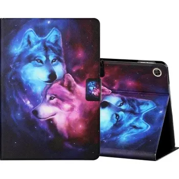 Pouzdro na tablet VSECHNONAMOBIL 32891 ART zaklapovací obal Huawei MatePad T10 / T10S WOLF