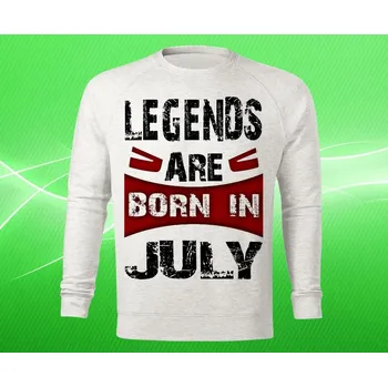 Dámská mikina mikina legendy se rodí v červenci dámská S