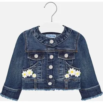 riflová bundička s kytičkami pro miminka Mayoral 1471-11 velikost 80