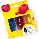 Blistr FILAMENT Šiška barevná 3 žárovky 20V/0,2W