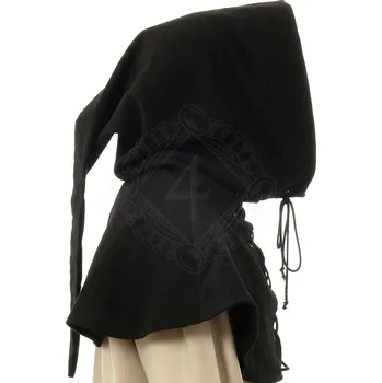 Karnevalový doplněk Lencera Středověká kápě se šněrováním