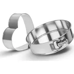 ORION Pocínovaná forma na dort a srdce 24 cm