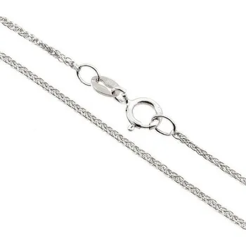 Řetízek ŠPERKY-NM, Zlatý řetízek dětský v bílém zlatě 822 Délka řetízku: 38 cm